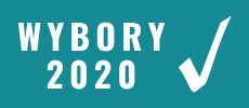 Baner przekierowujący do strony z informacjami o wyborach 2020