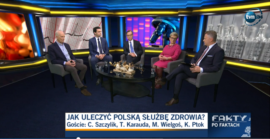 Goście w studio wraz z prowadzącym