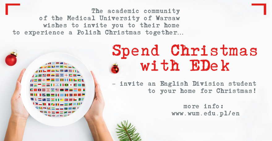 Spend Christmas with EDek – invite an English Division student to your home for Christmas!