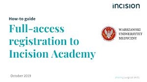 Access to the educational platform Incision Academy