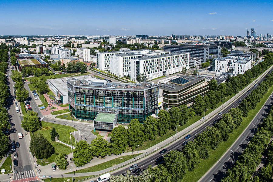 widok na kampus banacha