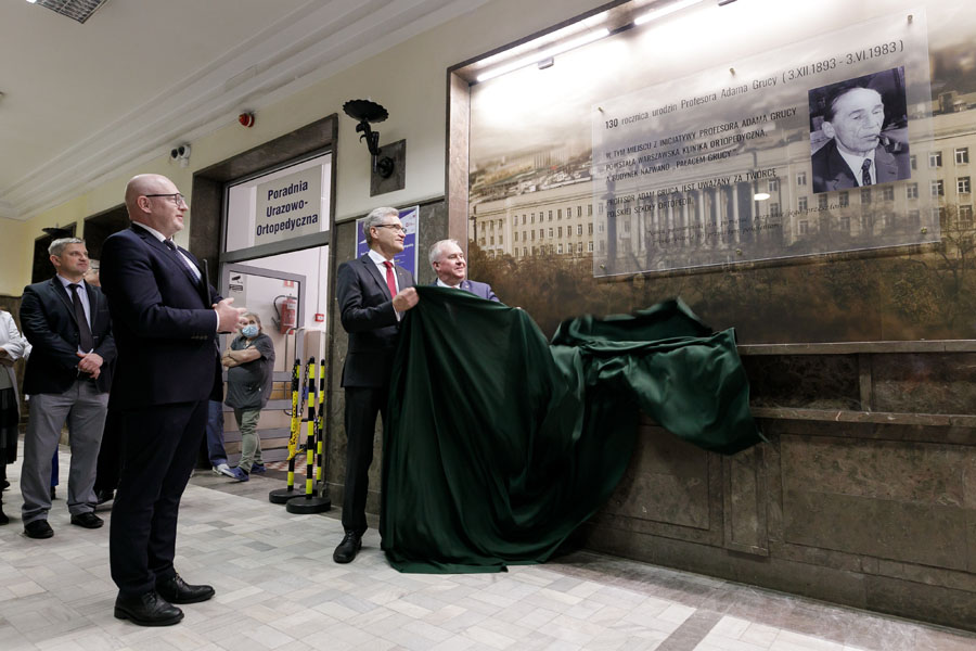 Unveiling of a plaque on the occasion of the 130th anniversary of the birth of Professor Adam Gruca
