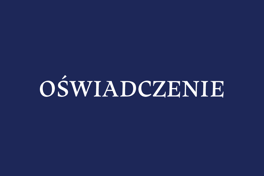 Oświadczenie