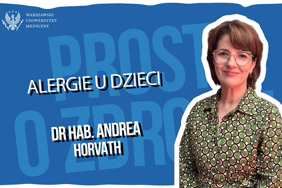 Grafika zapowiadająca podcast. Po prawej jest zdjęcie kobiety z ciemnymi włosami i w okularach - dr hab. Anrei Horvath. Po prawej tytuł odcinka i imię i nazwisko kobiety.