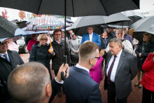 Ceremonial planting of oak trees named after former MUW Rectors