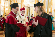 Honorary Degree for Prof. Ewa Kuligowska and 2017-2018 Postgraduate Degree Conferment Ceremony of the 1st Faculty of Medicine