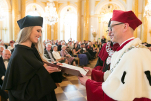 Honorary Degree for Prof. Ewa Kuligowska and 2017-2018 Postgraduate Degree Conferment Ceremony of the 1st Faculty of Medicine