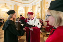 Honorary Degree for Prof. Ewa Kuligowska and 2017-2018 Postgraduate Degree Conferment Ceremony of the 1st Faculty of Medicine