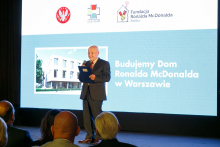 Inauguracja przedsięwzięcia Fundacji Ronalda McDonalda i Warszawskiego Uniwersytetu Medycznego
