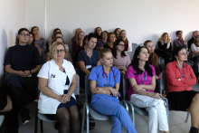 Doctor Hidehiko Maruyama with a lecture at the Medical University of Warsaw