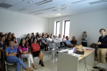 Doctor Hidehiko Maruyama with a lecture at the Medical University of Warsaw