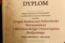 „Perła Innowacji – Progress” dla Grupy Badawczej PW i WUM