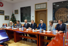 a delegation from the Shupyk National Medical Academy of Postgraduate Education in Kiev