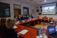 a delegation from the Shupyk National Medical Academy of Postgraduate Education in Kiev