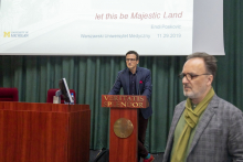 MUW had the privilege to have American artist Endi Poskovic speak at the Open Fulbright Lecture Series