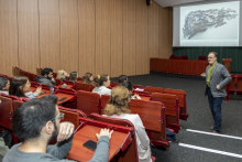 MUW had the privilege to have American artist Endi Poskovic speak at the Open Fulbright Lecture Series