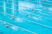 Zawody pływackie w CSR WUM
