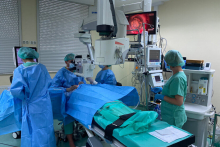 Ophthalmic surgeries broadcast live