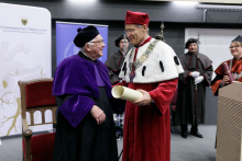 Ceremony of awarding the title of DHC of MUW to Prof. Zdzisław Machon