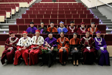 Ceremony of awarding the title of DHC of MUW to Prof. Zdzisław Machon