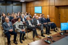 The audience during the lecture.