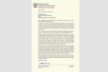 List od Ministra Rodziny, Pracy i Polityki Społecznej z okazji inauguracji roku akademickiego 2025/2026