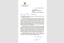 List od Wojewody Mazowieckiego z okazji inauguracji roku akademickiego 2025/2026