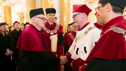 Uroczystość wręczenia Profesorowi Witoldowi Rużyłło dyplomu Doctora Honoris Causa WUM