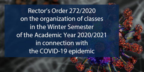 Order no. 272/2020 of the Rector of the Medical University of Warsaw of November 30, 2020